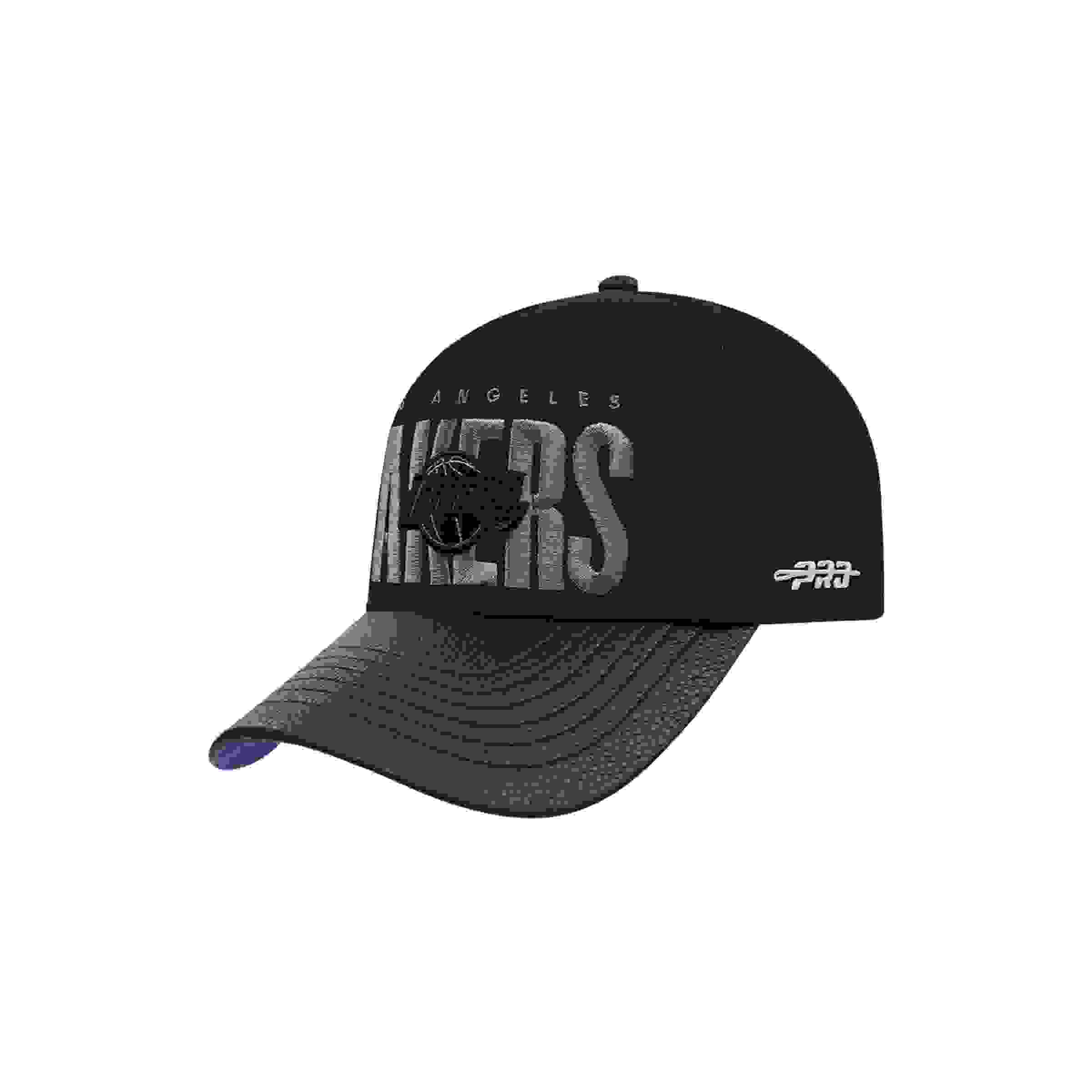 Pro Standard Los Angeles Lakers Shadow Drop Black Snapback Hat